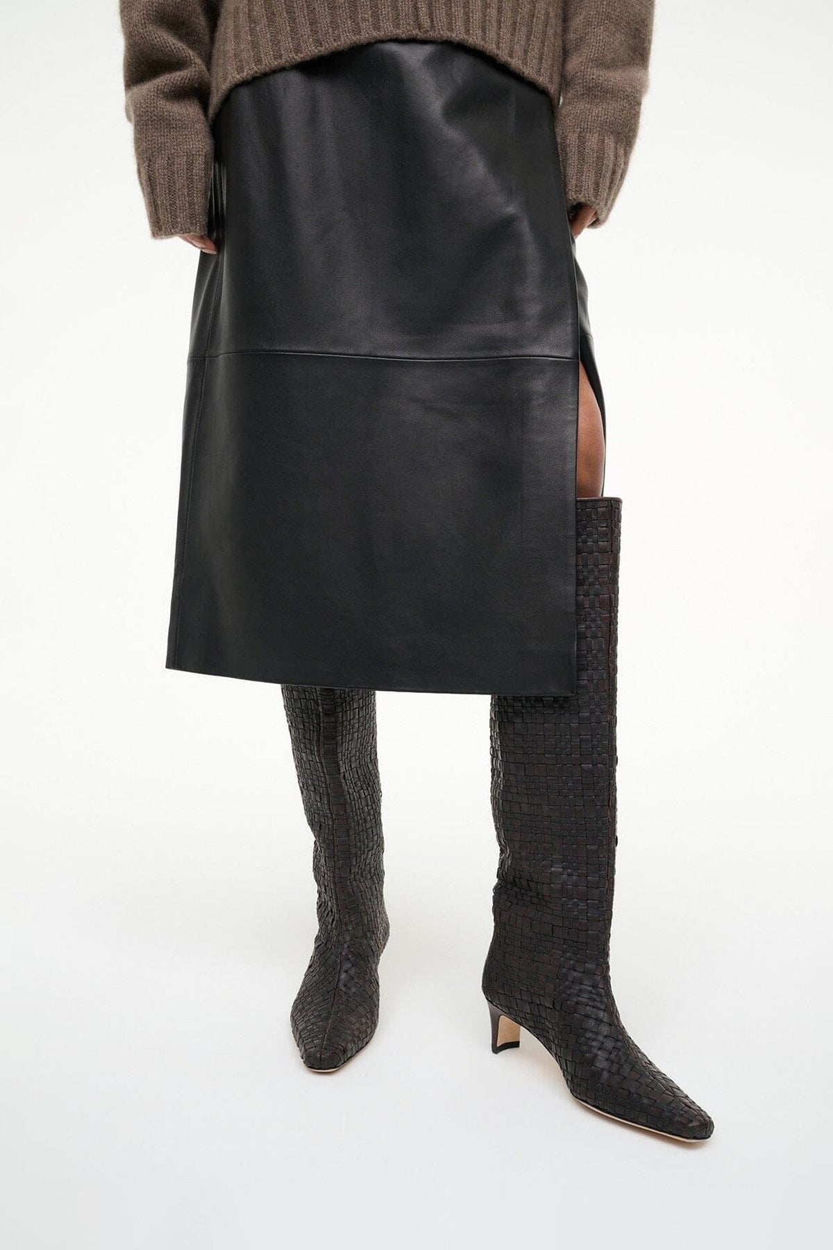 WALLY BOOT | ESPRESSO WOVEN LEATHER