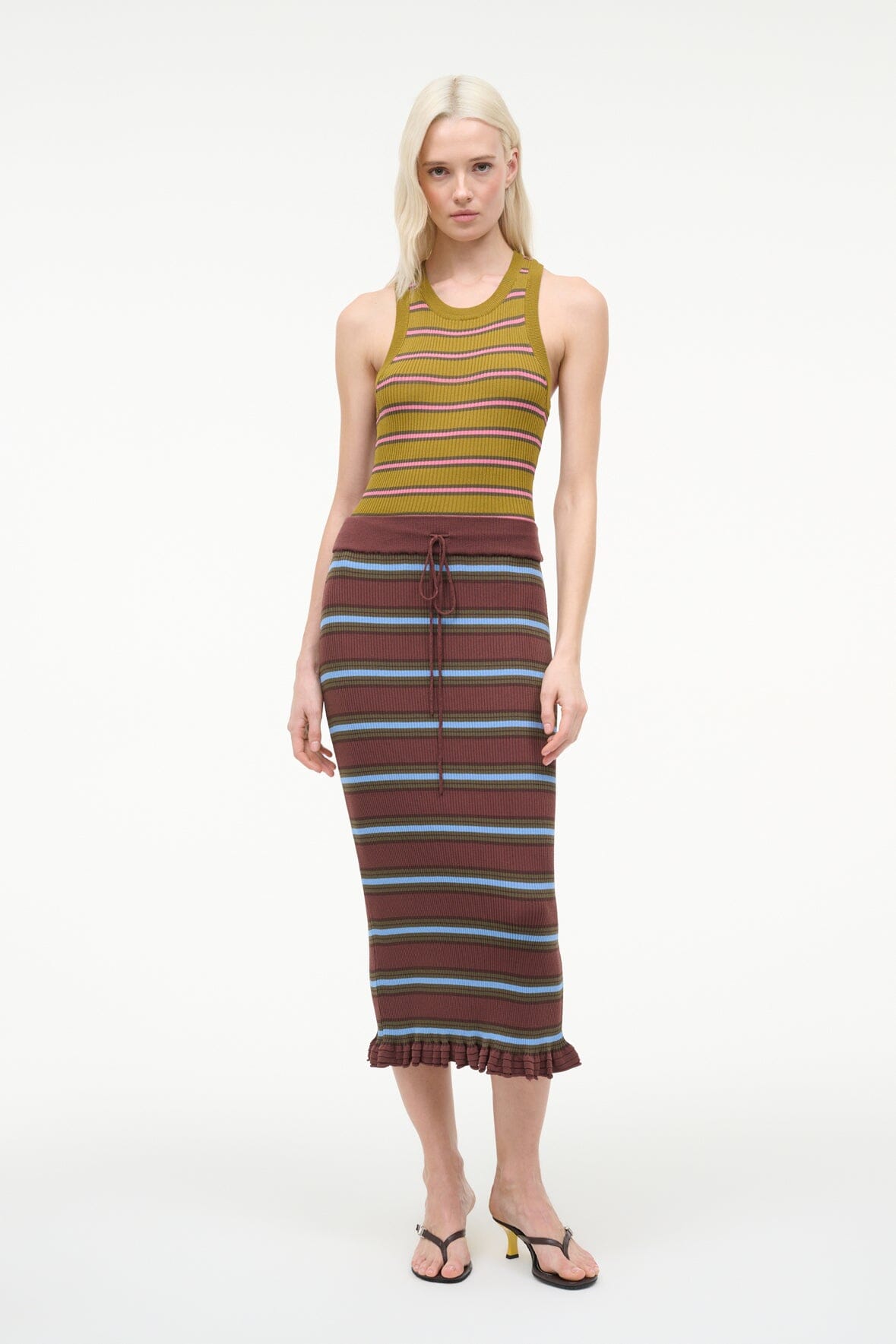 ABBOTT DRESS | REDONDO STRIPE MULTI