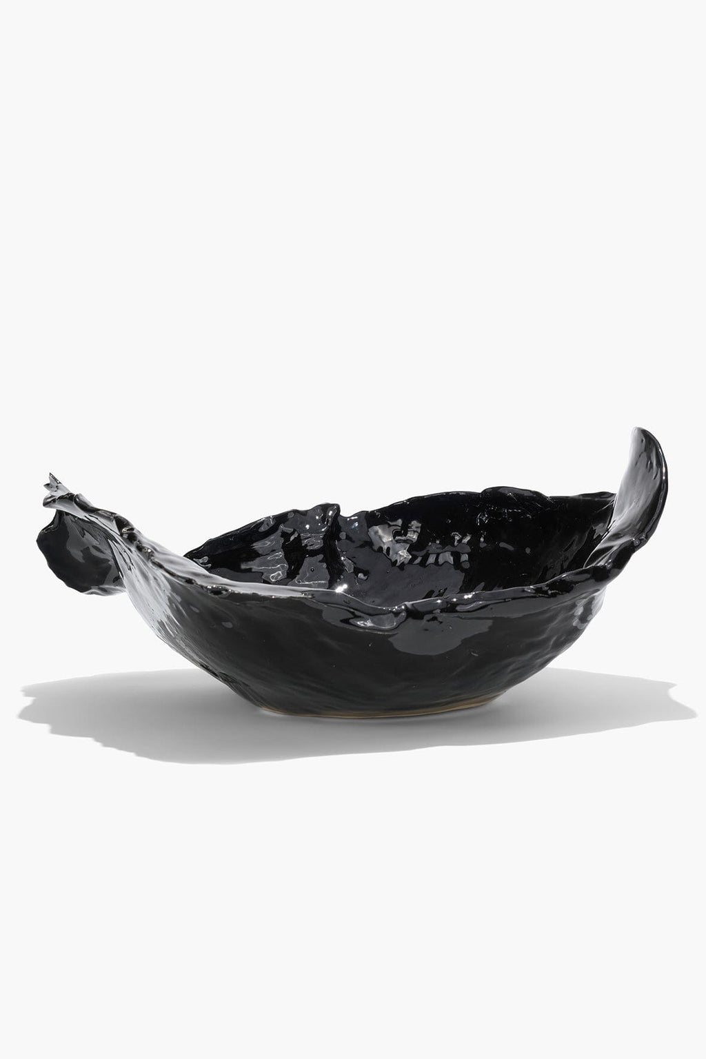 WAVY BOWL | BLACK GLAZE