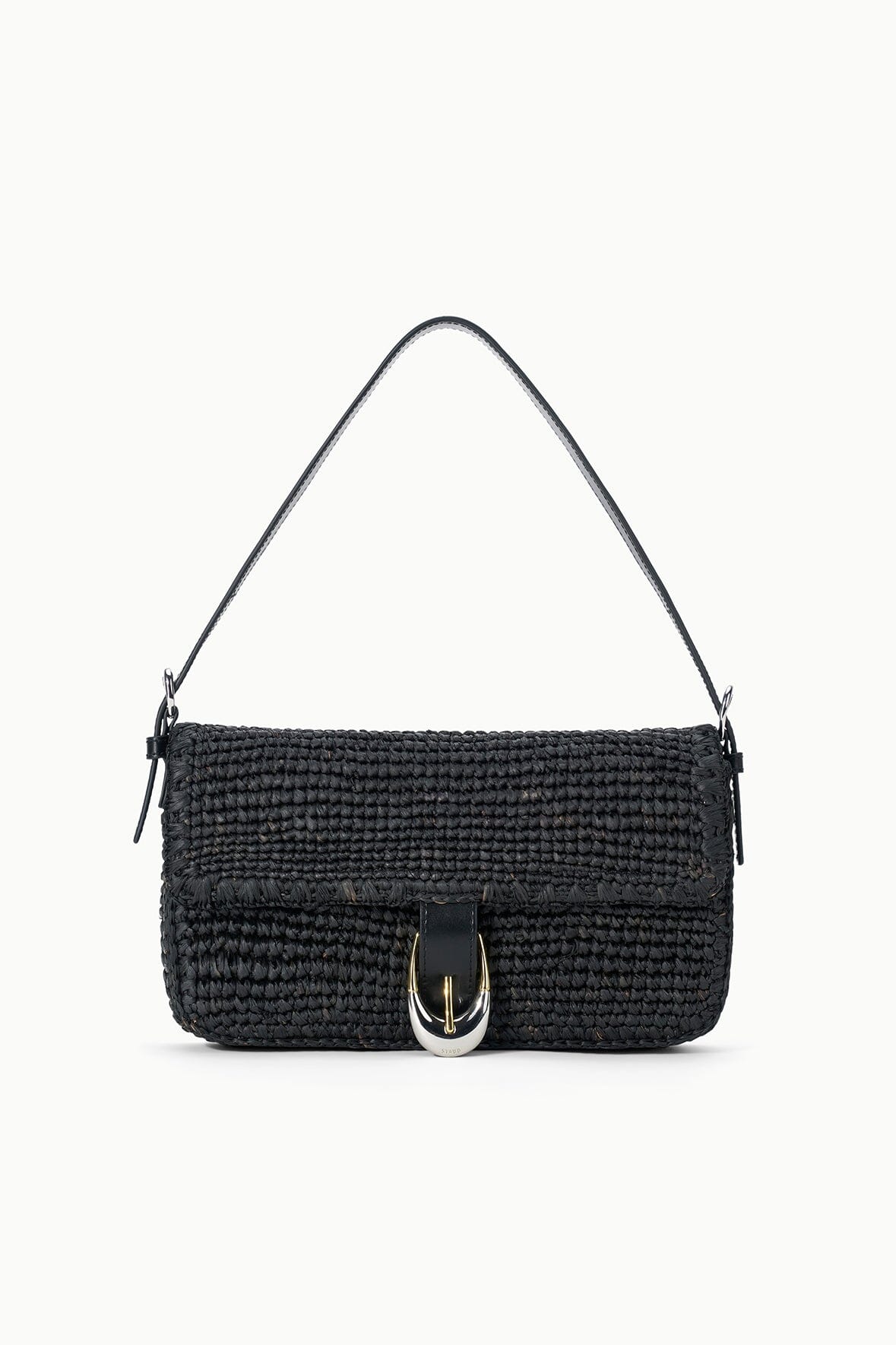 HARLOW RAFFIA BAG | BLACK RAFFIA